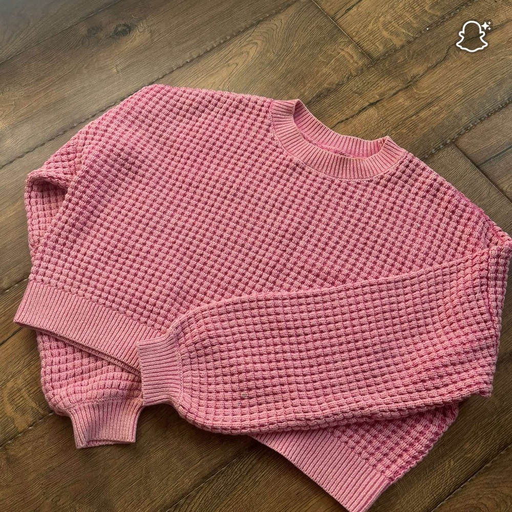 Hollister Pink Crew Neck Sweater